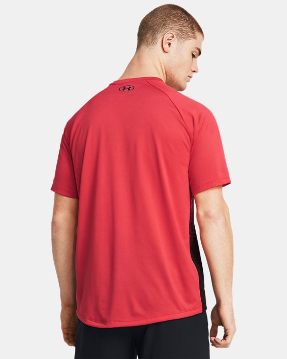 Camiseta de manga corta UA Tech™ Fade para hombre, Red, pdpMainDesktop image number 1